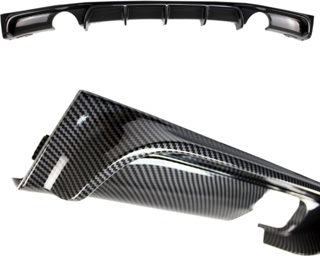 Heckdiffusor Sport-Performance Carbon Look glanz passt für BMW 3er F30 F31 M-Paket 335i