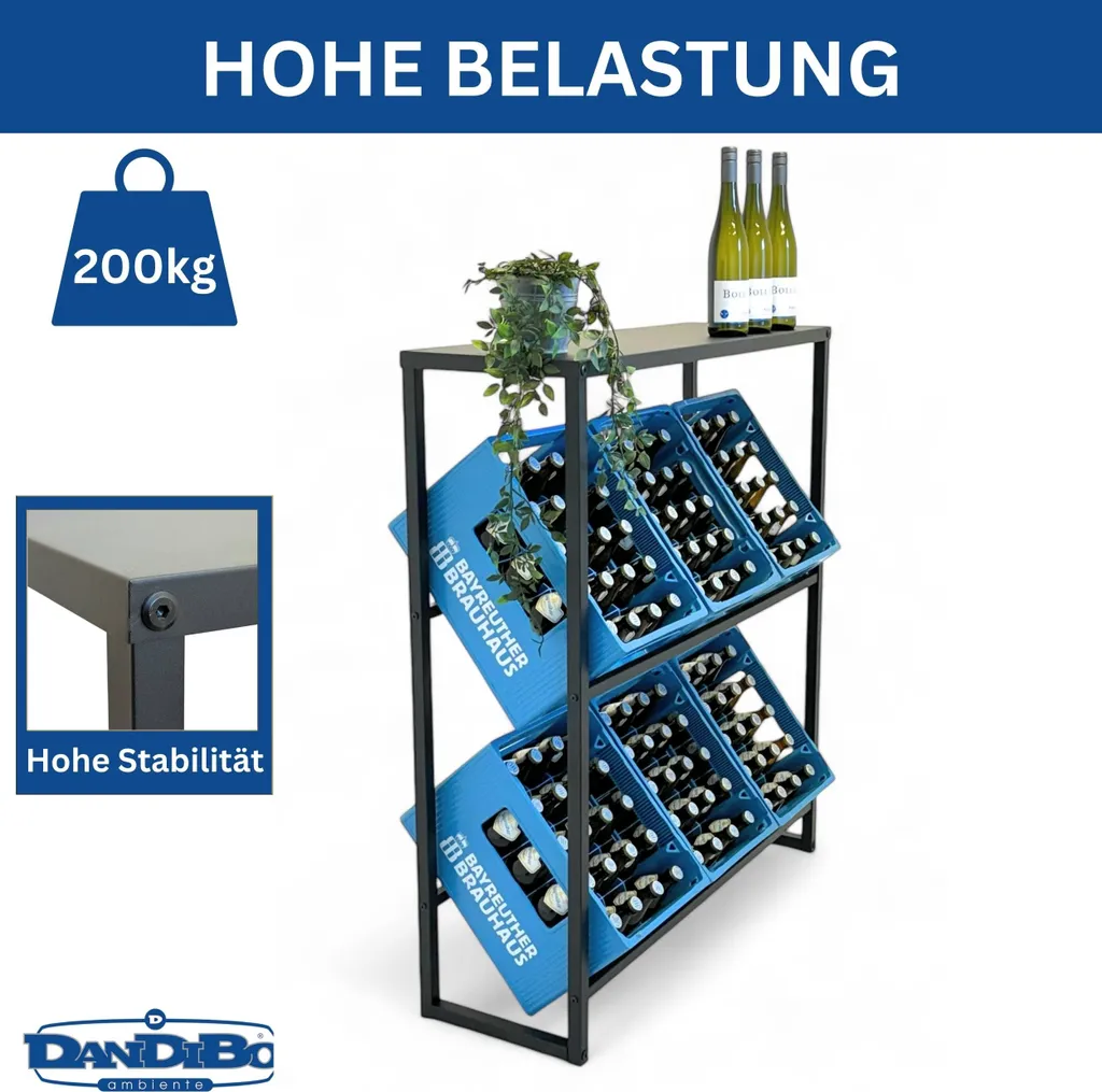 Meuble de rangement pour caisses de boissons idéal cellier et garage