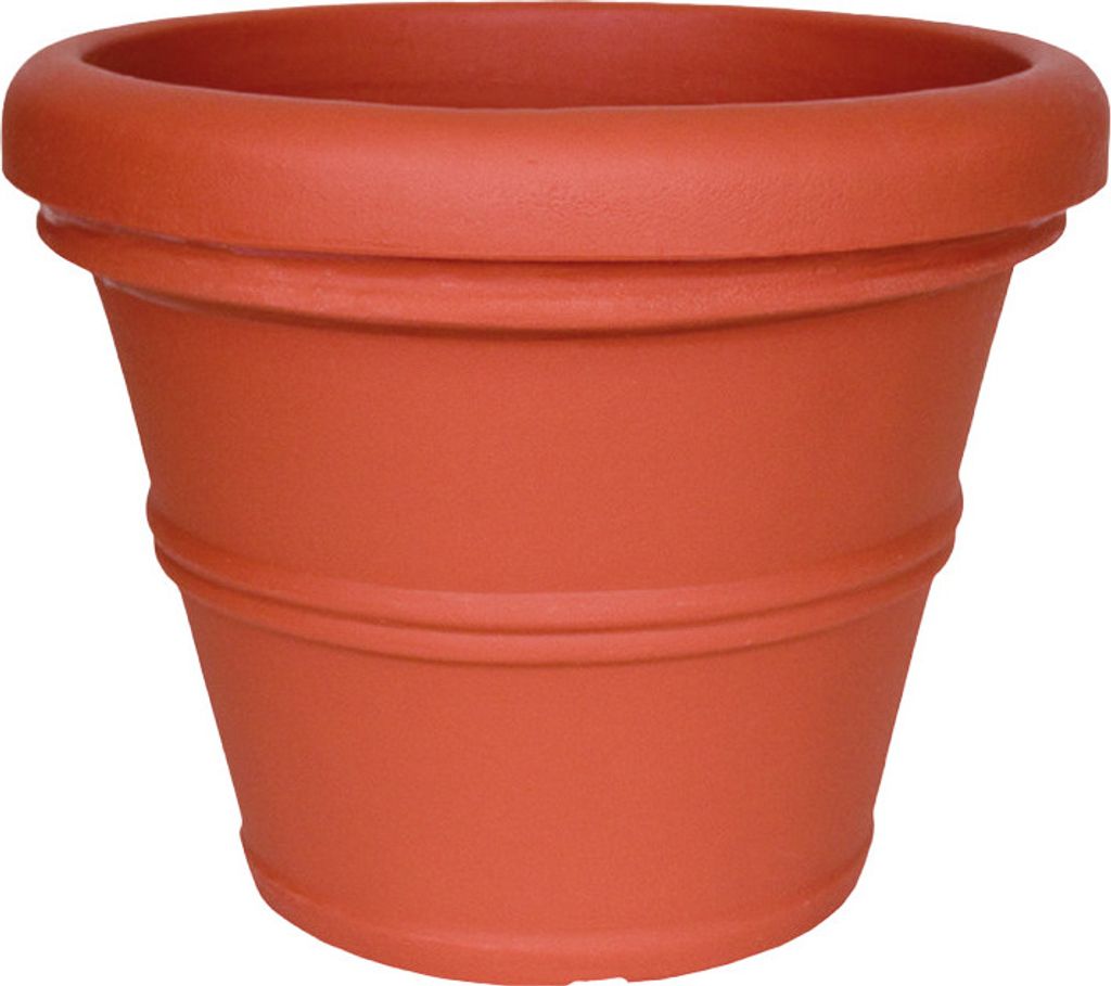 Garden Italia Campana Übertopf ICL Dn. 34 cm hoch. 29 cm aus Kunstharz Terrakotta Hergestellt in Italien Frostbeständig - Stoßfest - Leicht, 34