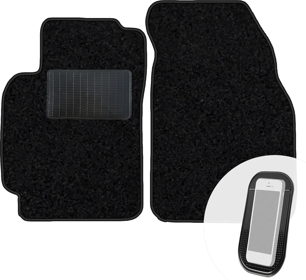 moto-MOLTICO Tappetini anteriori per auto Velours Tappetini per auto neri Set di tappetini per auto 2 pezzi adatto per Honda HR-V 1998-2005