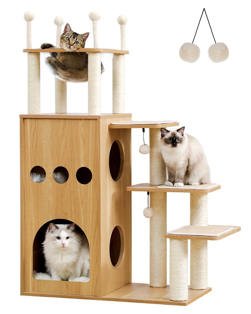 PAWZ Road Kratzbaum Holz 130cm