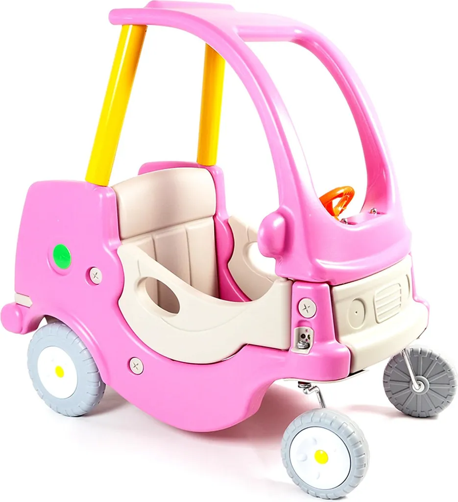 Voiture porteur enfant Aga DS3903 rose : premier trotteur stable