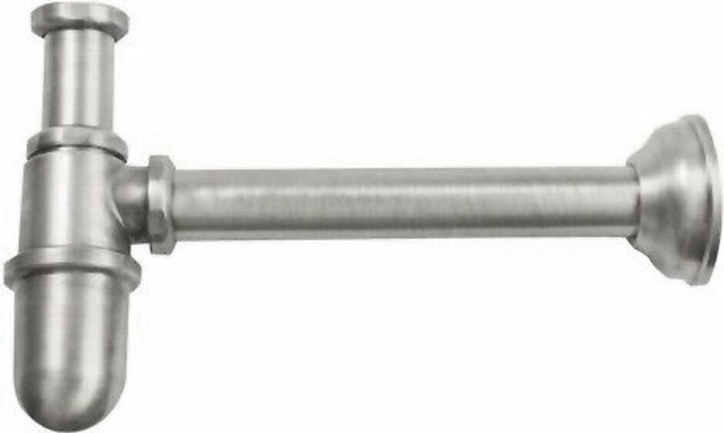 RETRO Waschtisch-Siphon 5/4", Abfluss 32mm, poliertes Nickel