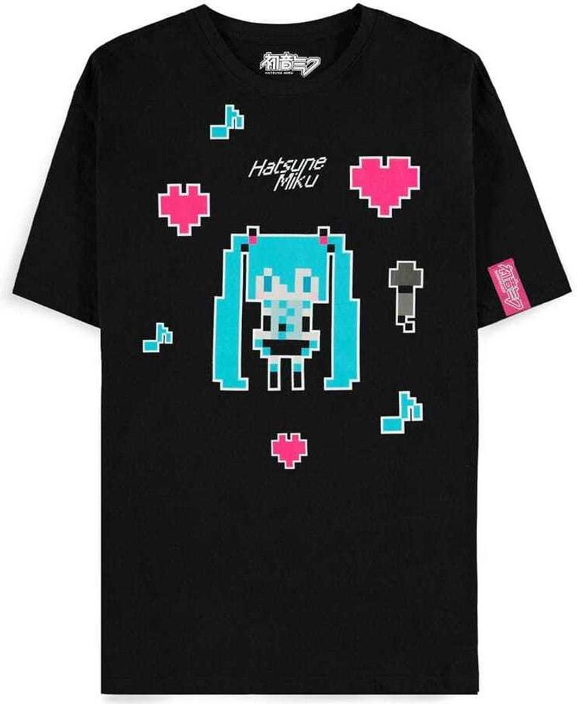 Hatsune Miku T-Shirt Pixel Größe S