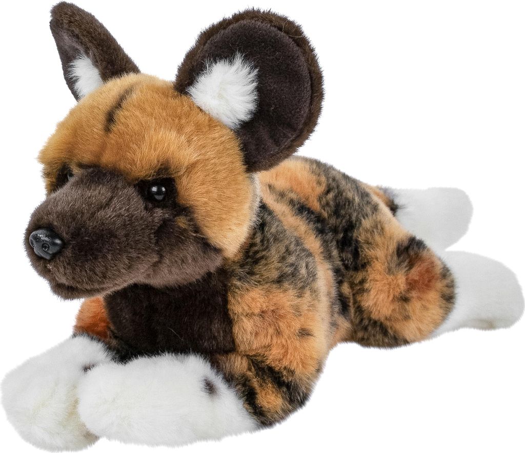 Kuscheltier Afrikanischer Wildhund liegend 28 cm Plüschtier