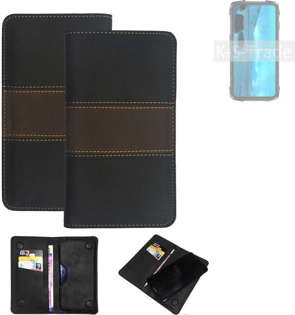 K-S-Trade Hülle Handyhülle kompatibel mit Cubot KingKong 7 Schutzhülle Walletcase Bookstyle Tasche Schutz Case Handytasche Wallet Cover Kunstleder
