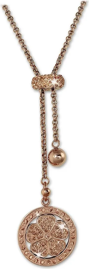 Amello Collana 80cm Acciaio Inox 333 Oro Rosa Quadrifoglio D2ESKQ01E