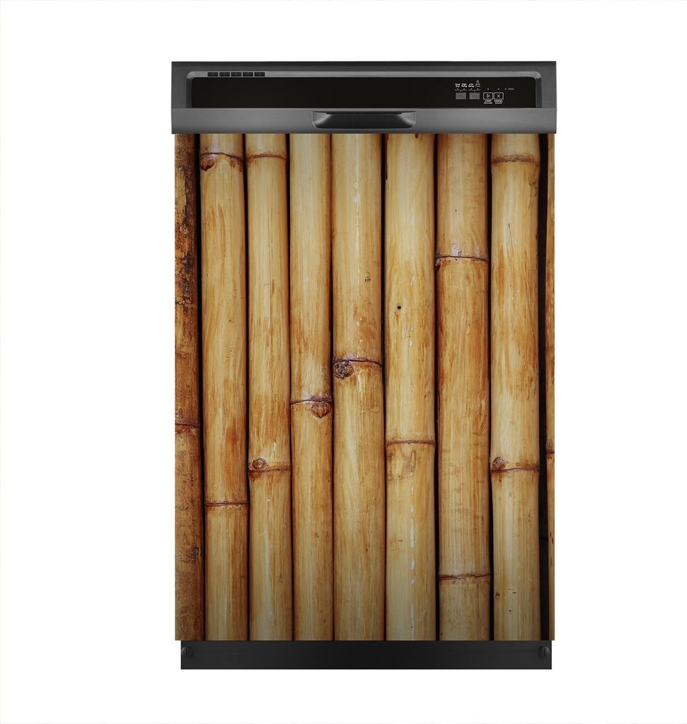 Magnete Dekorative 60x80 cm Küche Magnetmatte Spülmaschine - Natürlich Bambus Zaun