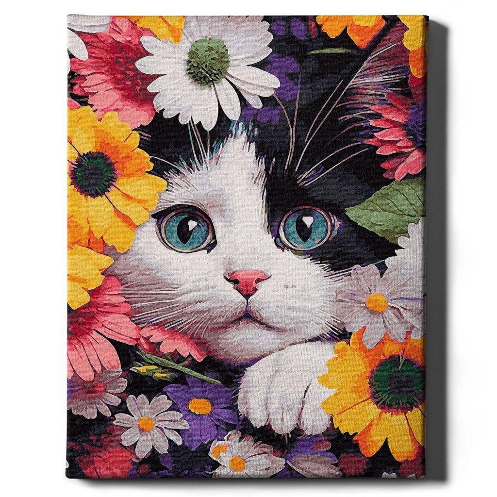 Oh Art! – Malen nach Zahlen Set Kätzchen – 40x50cm, mit Produktbild 