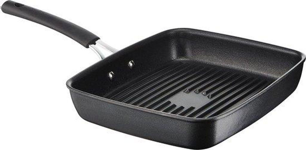 Aluminium Grillpan in Schwarz, anti-aanbaklaag, für Induktionsherd, hochwertig.
