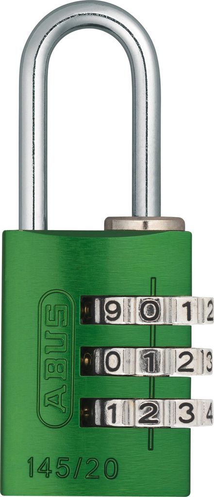 ABUS Zahlenschloss 145/20 in grün Produktbild 
