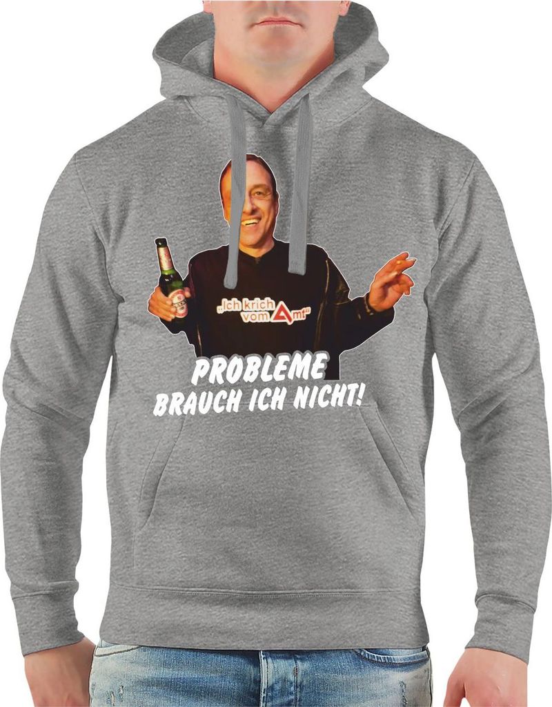 Herren Kapuzenpullover Probleme brauch ich nicht