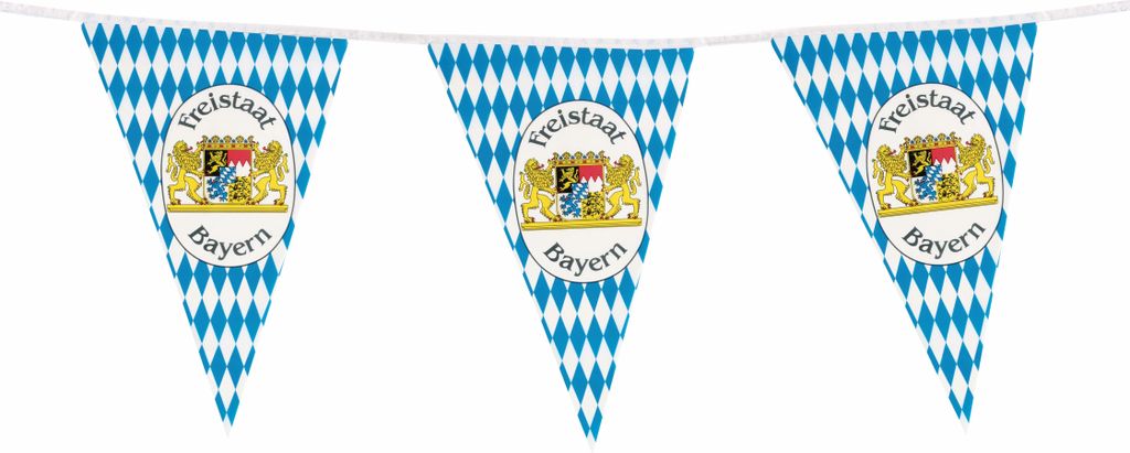 Wimpelkette PVC Freistaat Bayern 4m