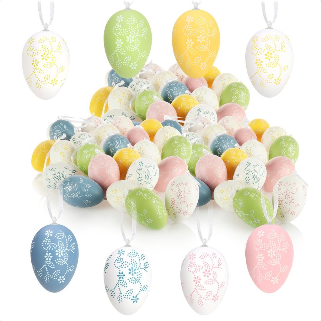 com-four® 72x Dekoaufhänger Ostern - Oster-Eier aus Produktbild 