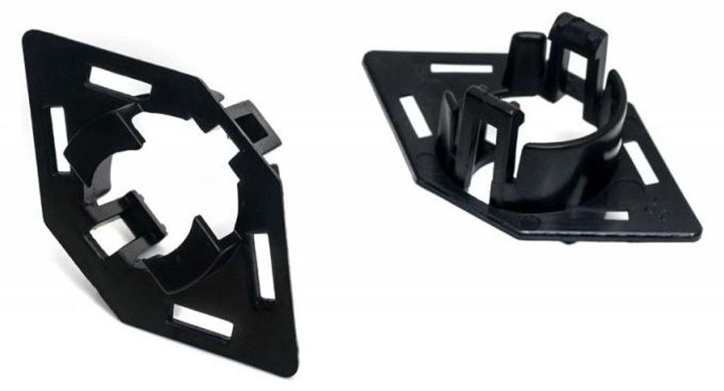 2x PDC Parksensor Halter Kühlergrill mit Wabengitter für Audi A3 8P ab 2008-2013 – Produktansicht