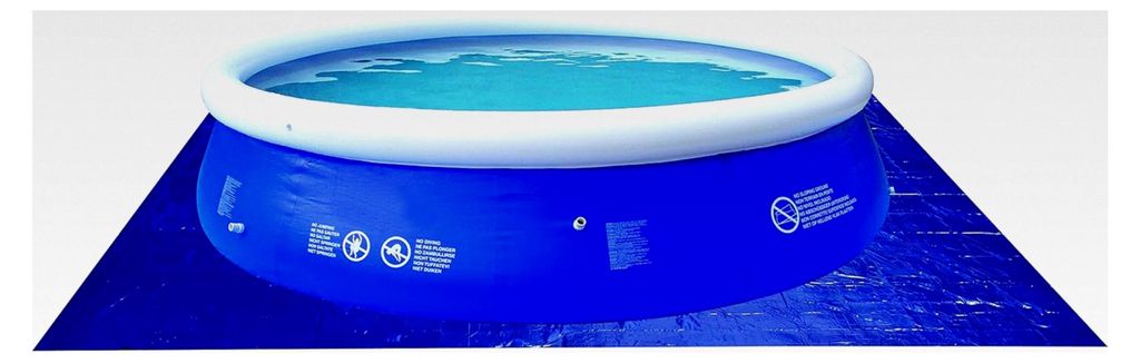 Jilong Pool Bodenplane 270x270 cm - Bodenschutzplane für runde und eckige Pools & Planschbecken, geeignet für Pools bis Ø 244 cm