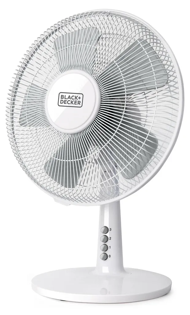 Ventilateur de Bureau Performant BXEFD40E Black & Decker Blanc 40W - 8
