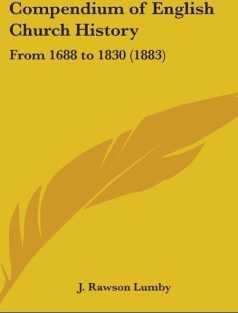 Compendium Of English Church History