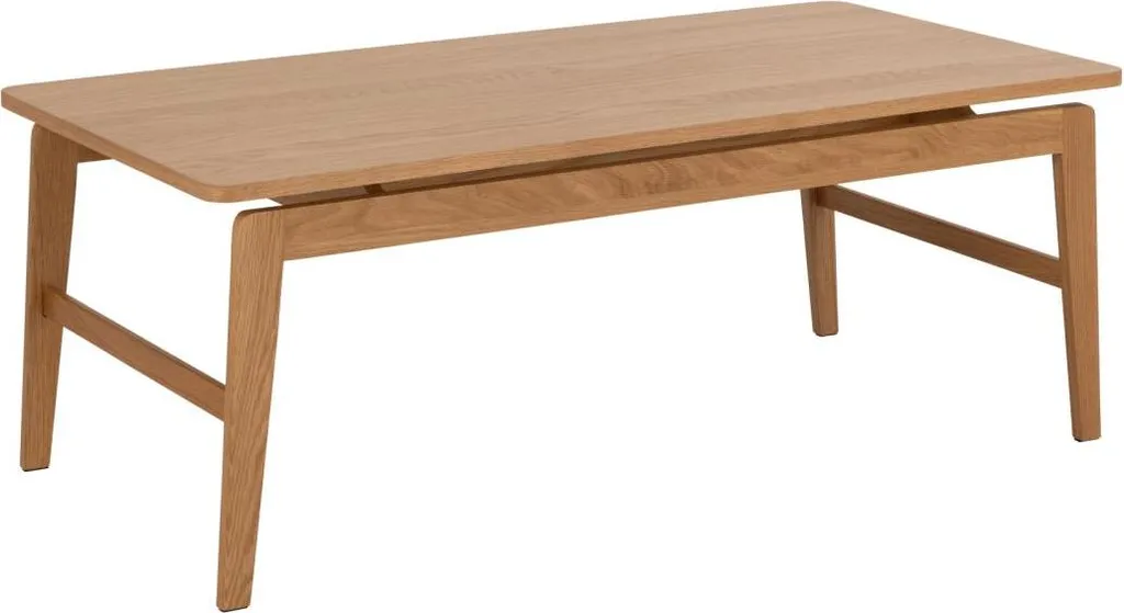 Table Basse Essex Nature Robuste avec Plateau Large et Pieds en Chêne