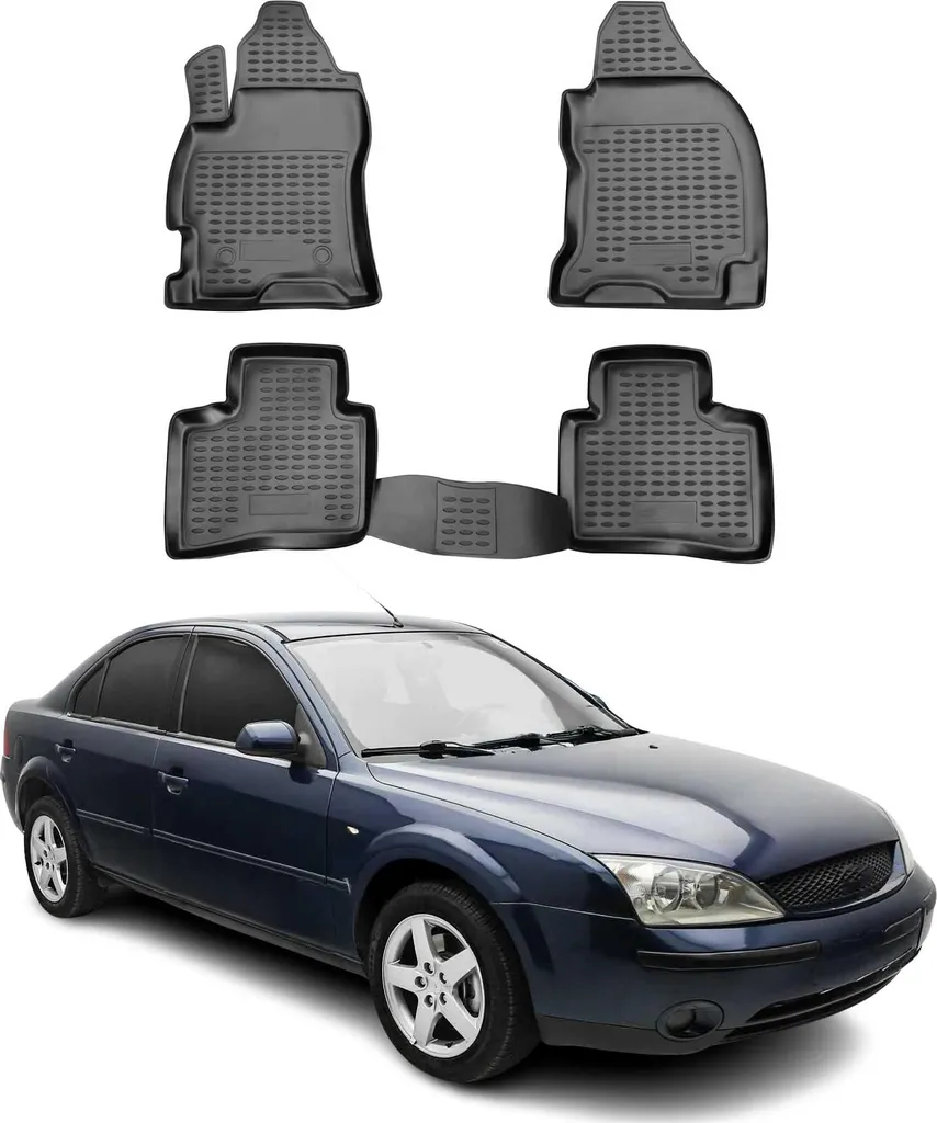 Set 4 Tappetini Ford Mondeo MK3 (2000-2007) TPE Alta Qualità