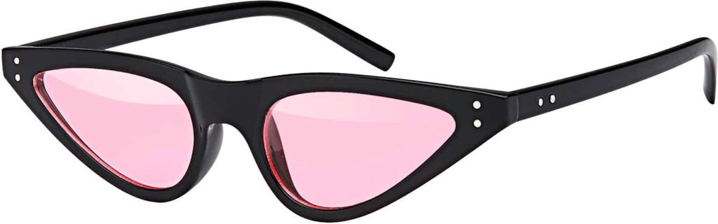 Damen Sonnenbrille Designer UVCE Protection Modern Urlaub Sommer Strand 30487 Schwarz-Pink