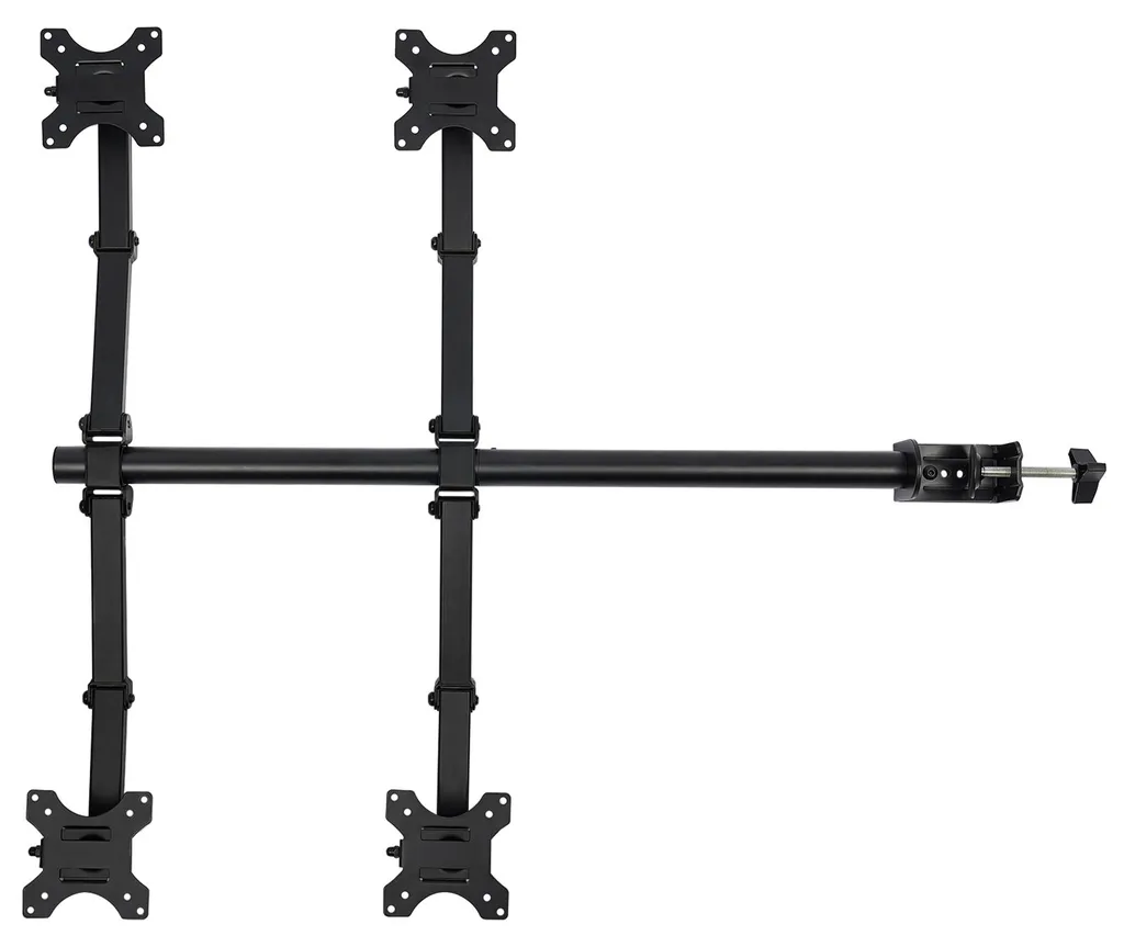 Support d'écran noir multi-positions pour un confort de vue exceptionnel