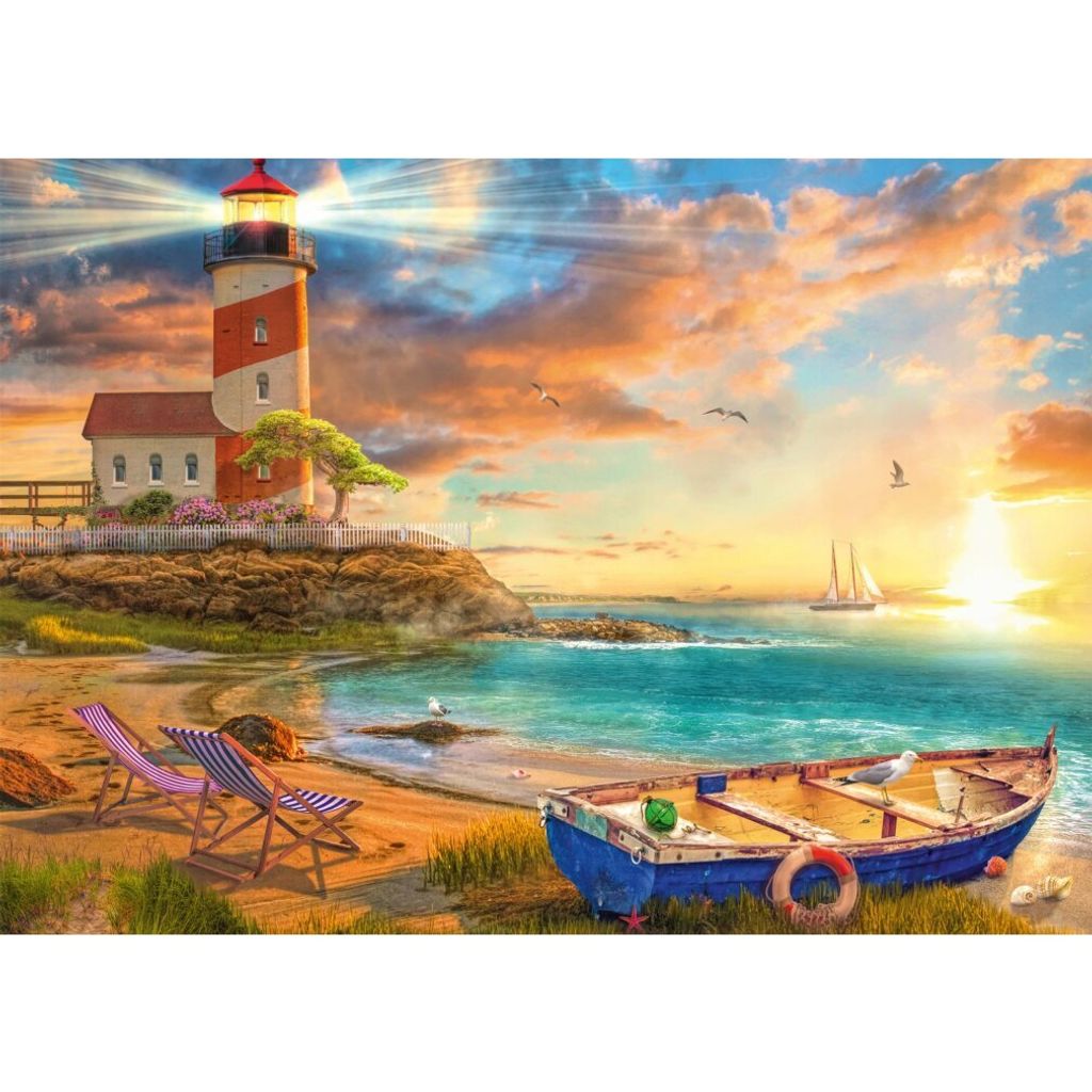 Schmidt Spiele Sonnenuntergang in der Leuchtturm Bucht, Produktbild 