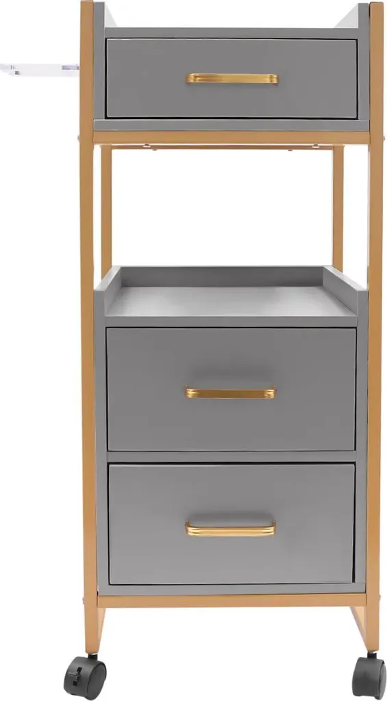 Meuble de rangement pour salon de coiffure chic avec armoire de service