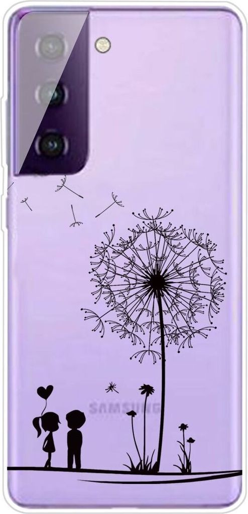 König Design Hülle kompatibel mit Samsung Galaxy S21 Plus Kunststoff Soft Handyhülle - Handy Case Transparent