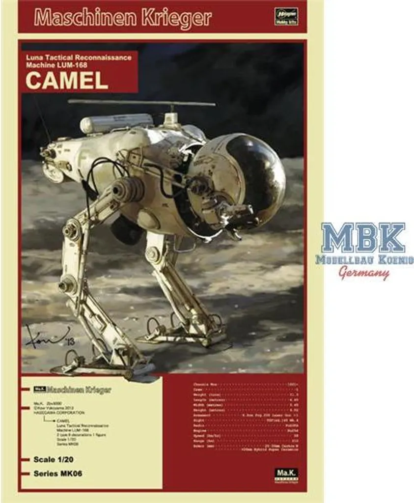 Figurine robotique à assembler pour diorama militaire spatial 1:20 - 2