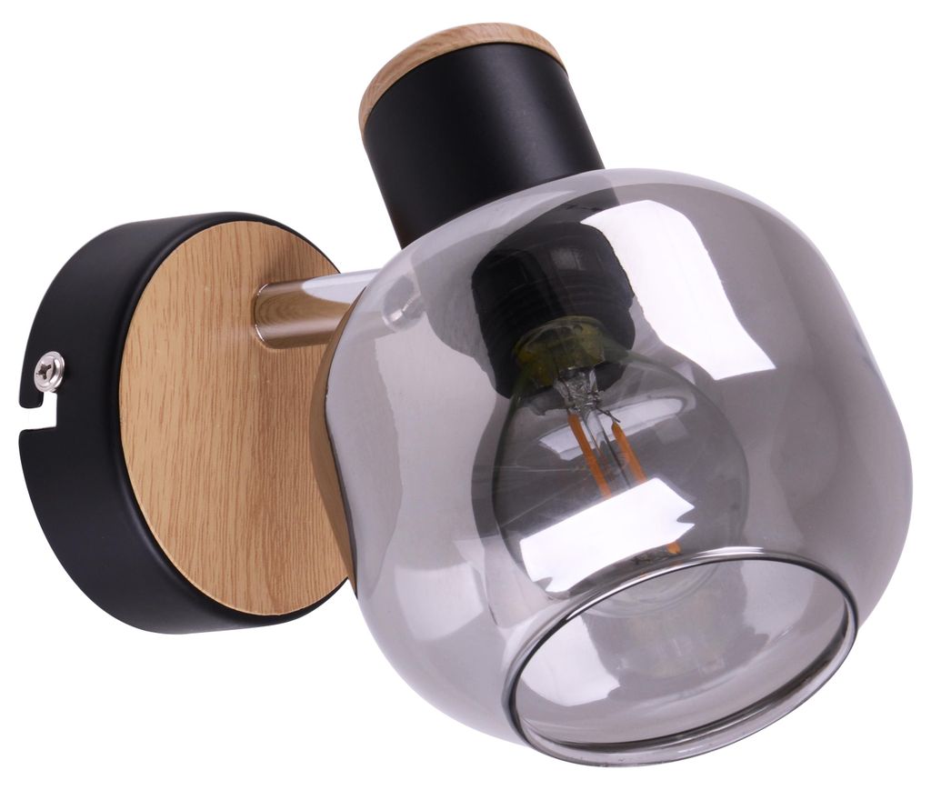 Wandleuchten - Glas-/Wandspot "FUMOSO" H: 16cm, Wandlampe Produktbild 