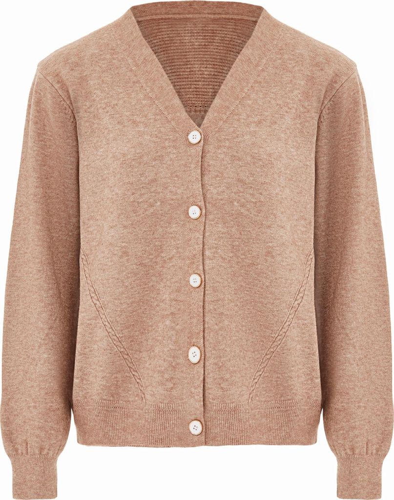 YASANNA damen strickjacke - beige, XS/S