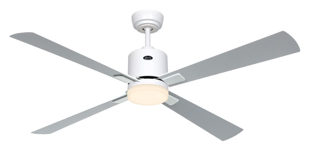 Deckenventilator ECO NEO III 132 Weiß - Weiß/Lichtgrau WiFi mit Leuchte