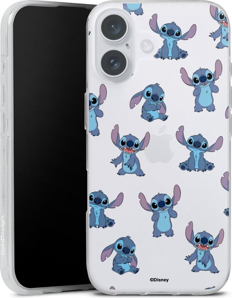 DeinDesign Handyhülle für Apple iPhone 16 Plus Silikon Hülle Case Smartphone Schutzhülle Disney Offizielles Lizenzprodukt Lilo & Stitch