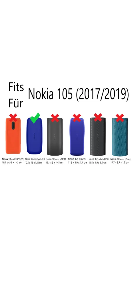 Custodia in Pelle Nokia 105 (2019) con Clip da Cintura | Fondina Premium