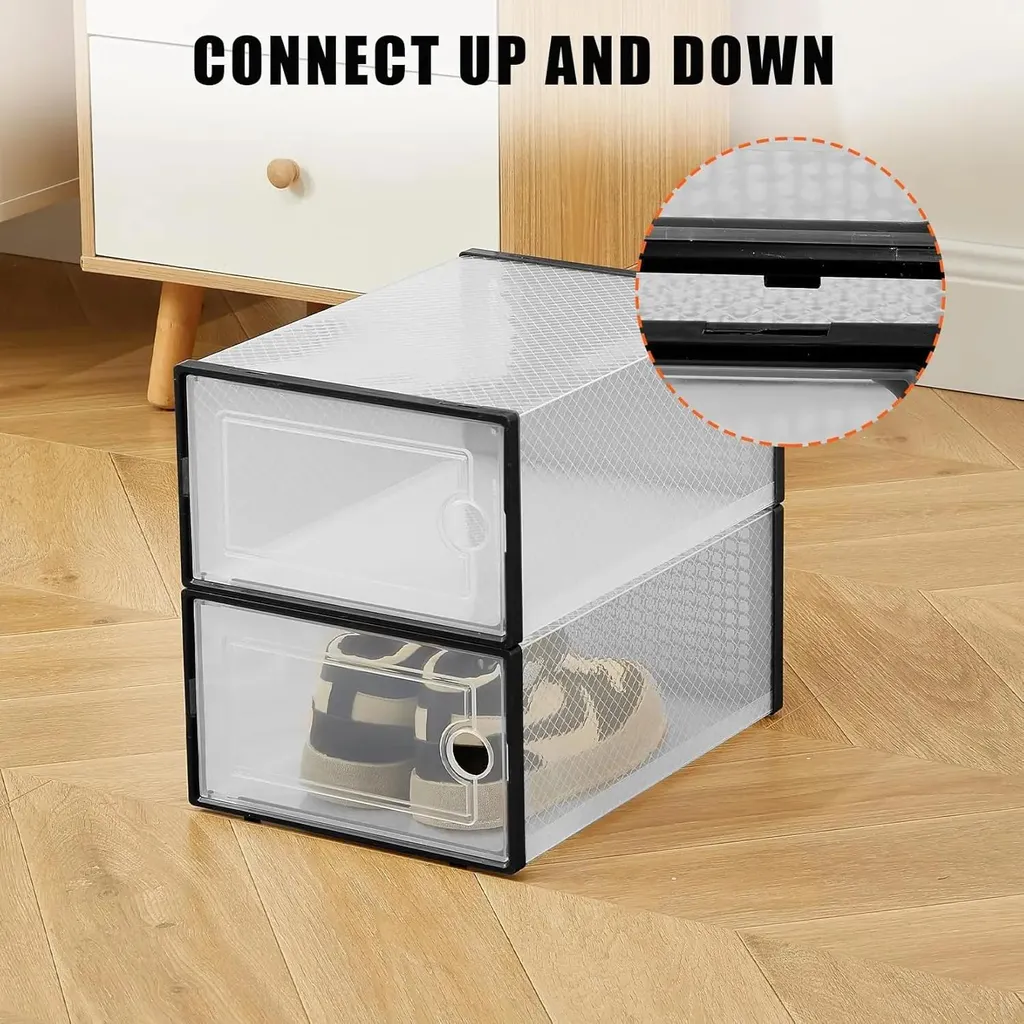 Rangement Chaussures sous le Lit et Placard - Set de 12 Boîtes Modulables - 3