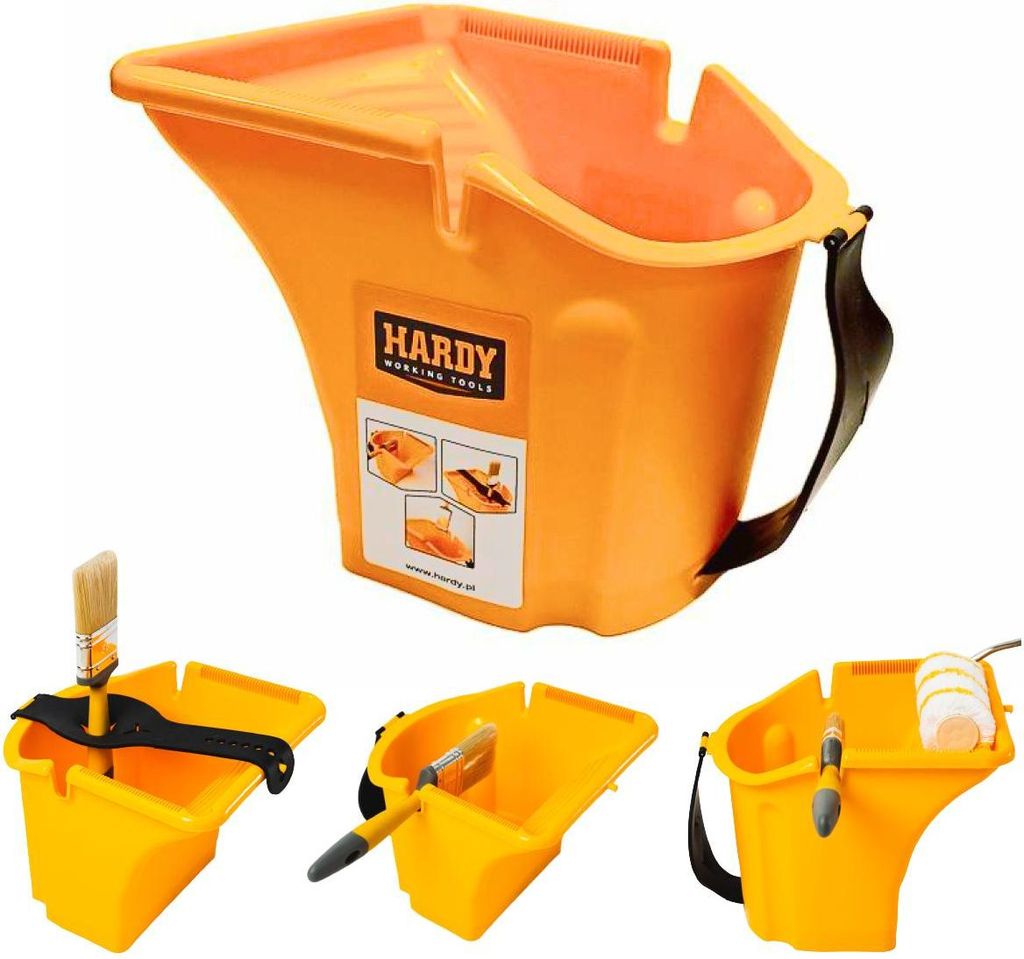 Hardy verfbak, 19,5 cm x 24 cm, geel, veelzijdig inzetbaar, Productafbeelding 
