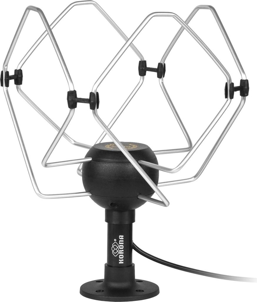 TV-Antenne für 360° Rundumempfang im Frequenzbereich von 40 bis 850 MHz