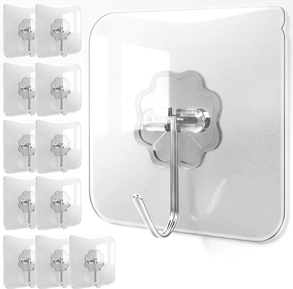 Lindenstein Klebehaken extra stark, 12er-Set, Produktbild 
