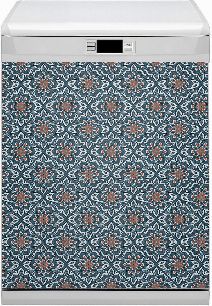 Magnete Küche Magnetmatte Magnet für Spülmaschine Abwaschbar Nachbildung 60x70 cm - Mandala -Muster