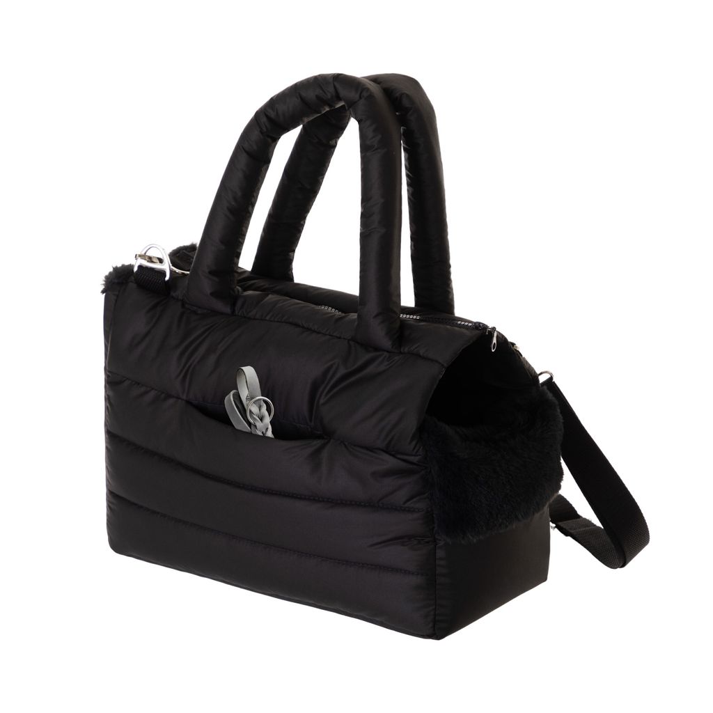 Haustier-Transporttasche „Fluffy Ride“ – 40x20x30 cm - stylischer Hunde- & Katzentransporter, Schulter- & Handtragetasche | PillowPrim