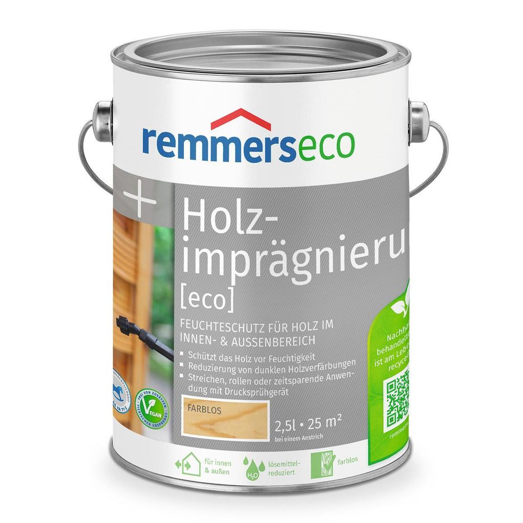 REMMERS ECO Holzimprägnierung Grundierung farblos 2,5 l Produktbild 