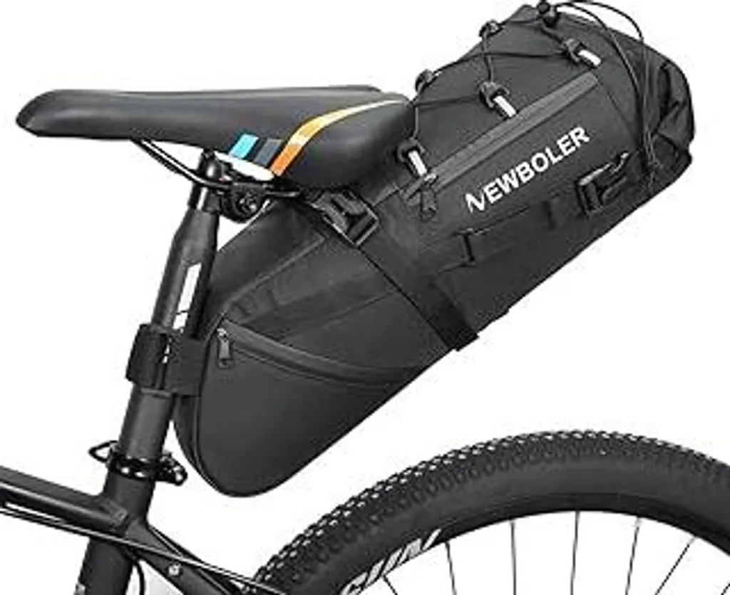 Borsa Bici Posteriore 10 Litri: Fissaggio Resistente e Impermeabilità TPU
