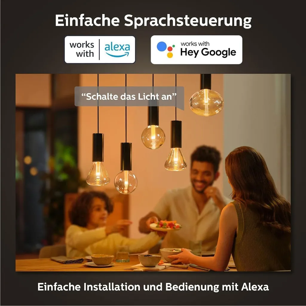 Philips Hue White and Colour Ambience Ellipse E27 Ampoule Connectée - 6