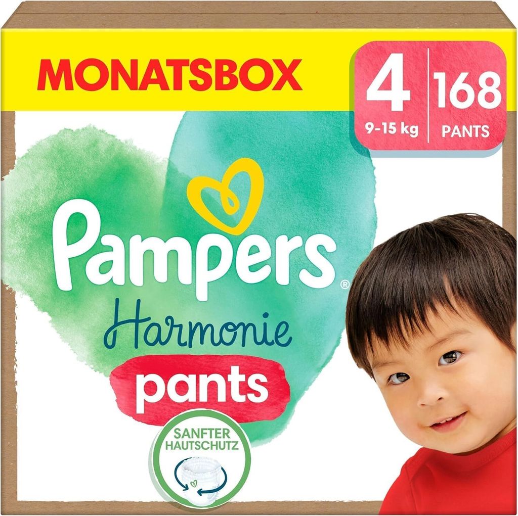 Pampers Harmonie Pants Gr. 4 (9-15kg) 168 St.