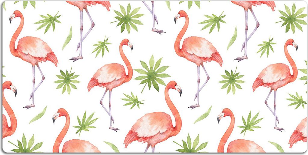 Schreibtischmatte Tischunterlage 100x50 cm Mauspad - Flamingos