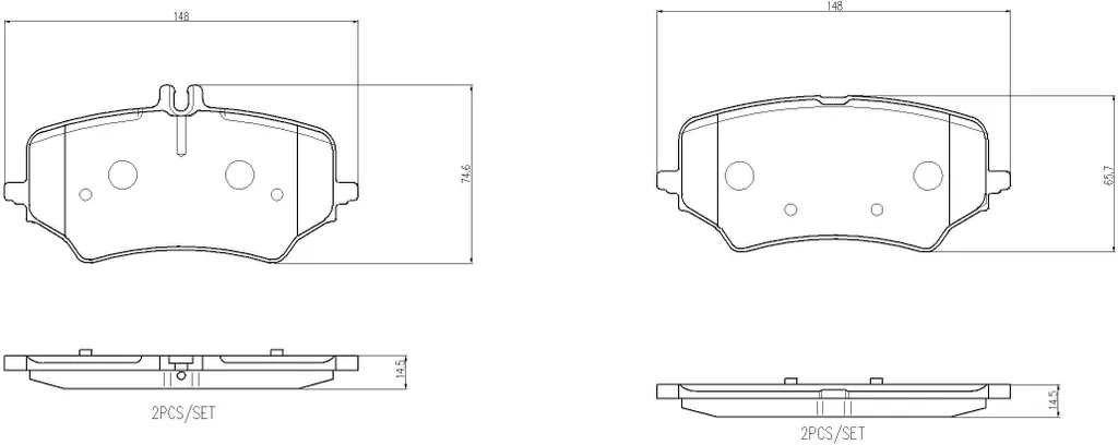 Plaquettes de frein Brembo P 50 176 garnitures de frein haute qualité