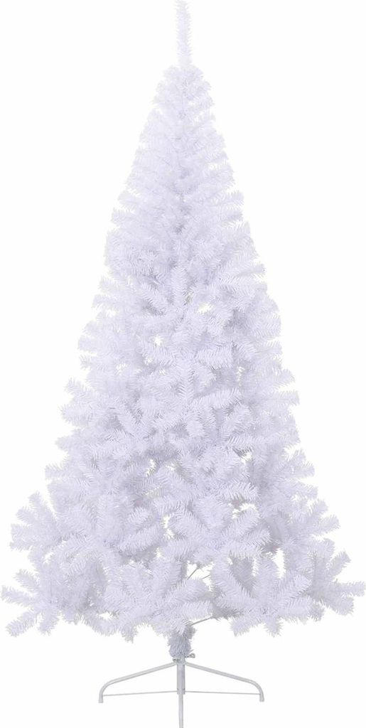(Design 2026) Künstlicher Weihnachtsbaum Weiß 240cm PVC und Stahl - HOMMIE 736879 - Künstliche Weihnachtsbäume