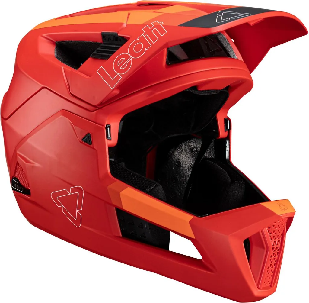 Casque Leatt 4.0 Enduro Rouge M : Protection Anti-Impact et Ventilation