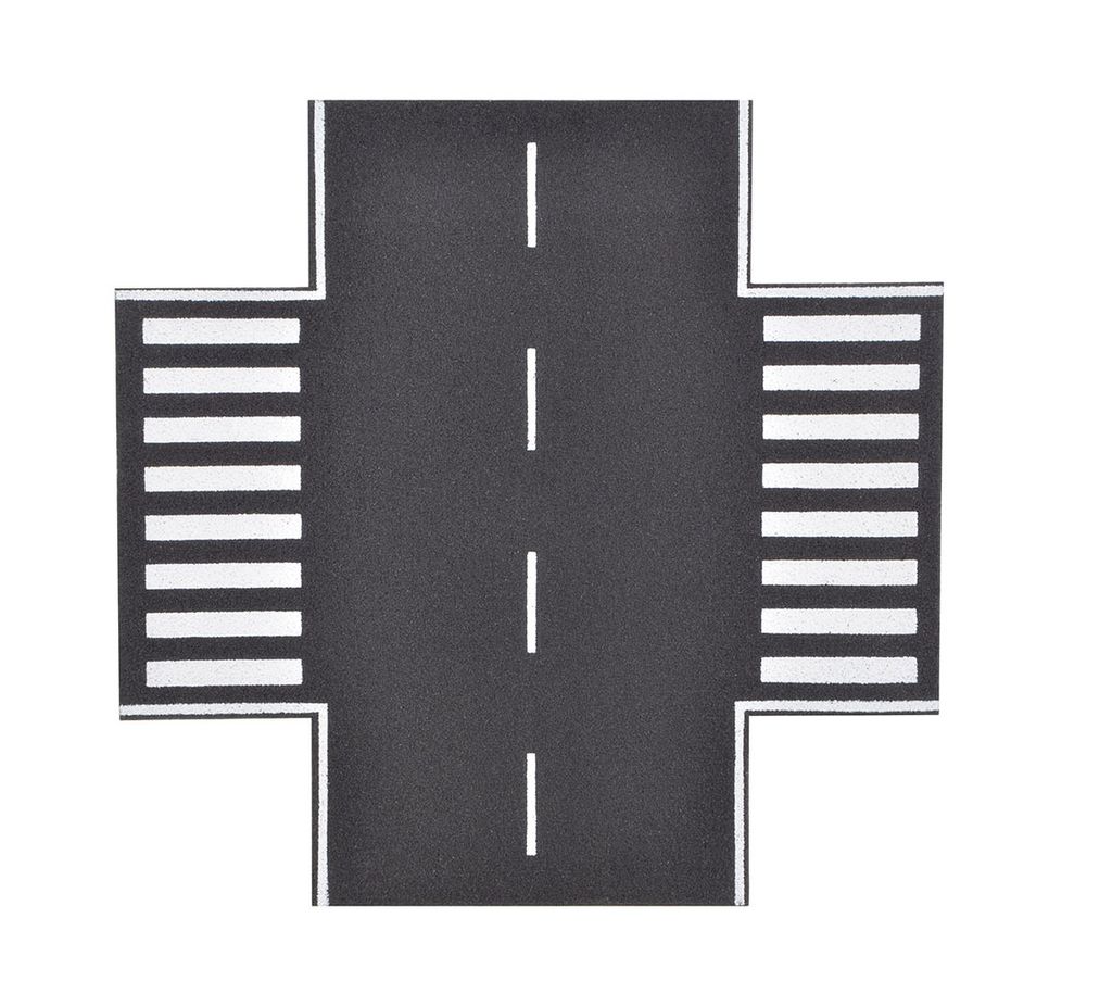 Vollmer 48261 - H0 Straßenplatte Asphalt aus Steinkunst, X-Kreuzung - Neu